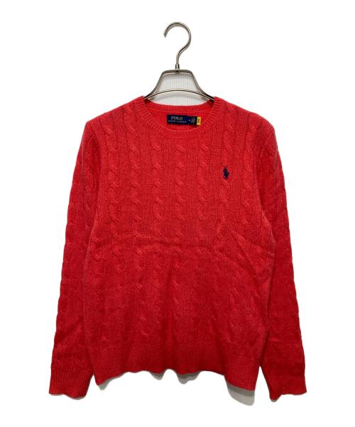 POLO RALPH LAUREN（ポロ・ラルフローレン）POLO RALPH LAUREN (ポロ・ラルフローレン) ニット ピンク サイズ:Mの古着・服飾アイテム