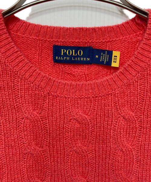 POLO RALPH LAUREN（ポロ・ラルフローレン）POLO RALPH LAUREN (ポロ・ラルフローレン) ニット ピンク サイズ:Mの古着・服飾アイテム