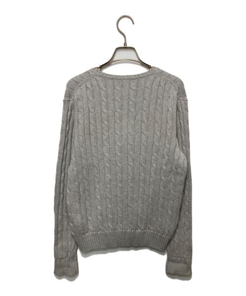POLO RALPH LAUREN（ポロ・ラルフローレン）POLO RALPH LAUREN (ポロ・ラルフローレン) Vネックニット グレー サイズ:Lの古着・服飾アイテム