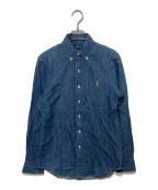 POLO RALPH LAURENポロ・ラルフローレン）の古着「デニムボタンダウンシャツ」｜ネイビー