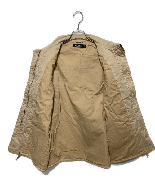 LAUREN RALPH LAUREN（ローレンラルフローレン）LAUREN RALPH LAUREN (ローレンラルフローレン) エンブロイダリーフィールドジャケット ベージュ サイズ:Sの古着・服飾アイテム