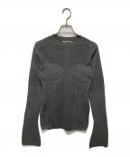 PRANK PROJECTプランクプロジェクト）の古着「メッシュビスチェニット / Mesh Bustier Knit」｜グレー