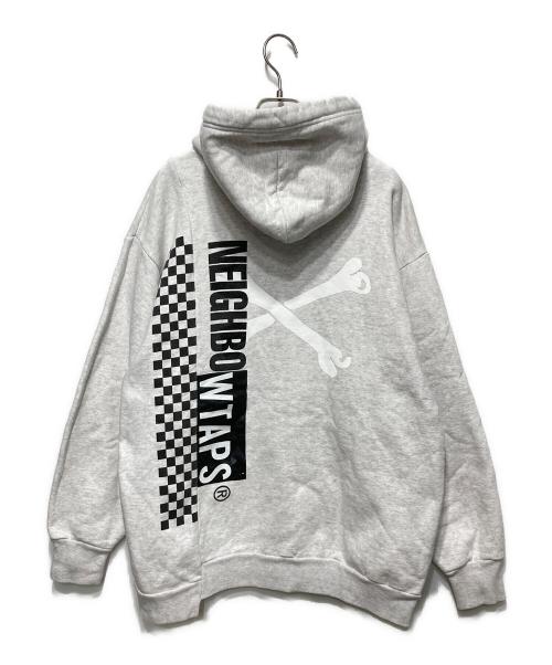 WTAPS（ダブルタップス）WTAPS (ダブルタップス) NEIGHBORHOOD (ネイバーフッド) RIPPER HOODED SWEATSHIRT /プルオーバー パーカー ホワイト サイズ:03の古着・服飾アイテム