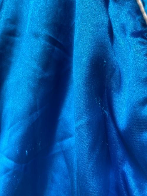 JORDAN（ジョーダン）JORDAN (ジョーダン) アームレザースタジャン/PURPLE JARSITY JACKET パープル サイズ:Ｍの古着・服飾アイテム