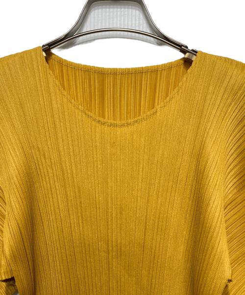 PLEATS PLEASE（プリーツプリーズ）PLEATS PLEASE (プリーツプリーズ) プリーツカットソー イエロー サイズ:4の古着・服飾アイテム