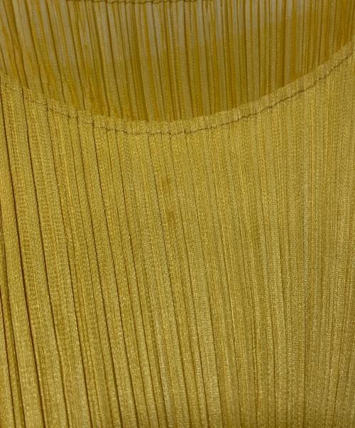 PLEATS PLEASE（プリーツプリーズ）PLEATS PLEASE (プリーツプリーズ) プリーツカットソー イエロー サイズ:4の古着・服飾アイテム