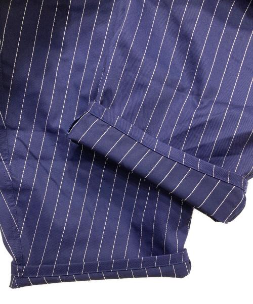 9090（9090）9090 (9090) Stripe Tuck Buggy Pants/ワークパンツ ネイビー サイズ:Ｍの古着・服飾アイテム