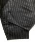 中古・古着 9090 (9090) Stripe Tuck Buggy Pants/ストライプ タック バギー パンツ ブラック サイズ:Ｍ：5000円