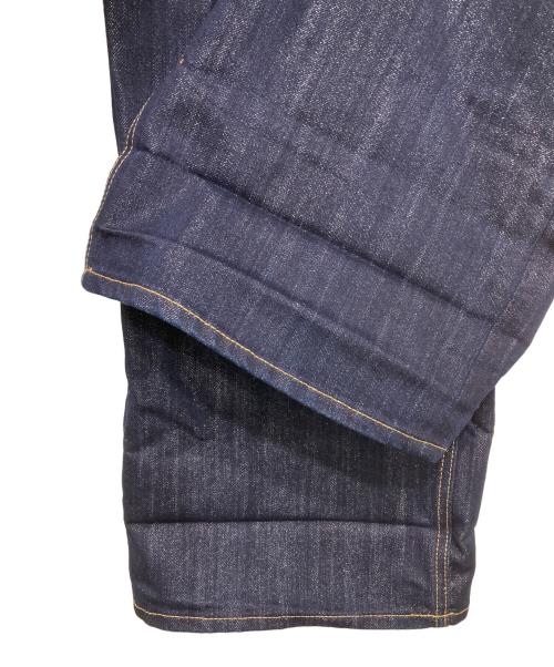 moussy（マウジー）moussy (マウジー) GLITTER DENIM WIDE STRAIGHT/デニムパンツ インディゴの古着・服飾アイテム