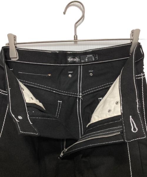 HIGH-GATE（ハイゲート）HIGH-GATE (ハイゲート) 蜘蛛の巣刺繍デニムパンツ ブラック サイズ:１の古着・服飾アイテム