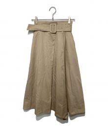 GRACE CONTINENTAL（（グレースコンチネンタル）の古着「レイヤードフレアスカート」｜ベージュ