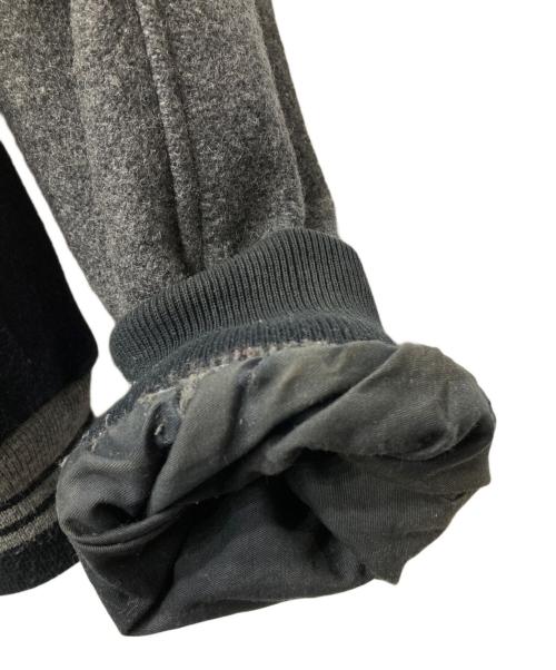 WARNER BROS（ワーナーブラザース）warner bros (ワーナーブラザース) ウールスタジャン グレー×ネイビー サイズ:Mの古着・服飾アイテム