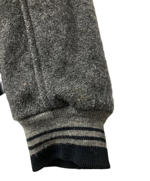 WARNER BROS（ワーナーブラザース）warner bros (ワーナーブラザース) ウールスタジャン グレー×ネイビー サイズ:Mの古着・服飾アイテム