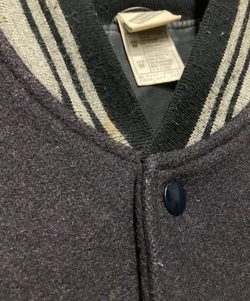 WARNER BROS（ワーナーブラザース）warner bros (ワーナーブラザース) ウールスタジャン グレー×ネイビー サイズ:Mの古着・服飾アイテム