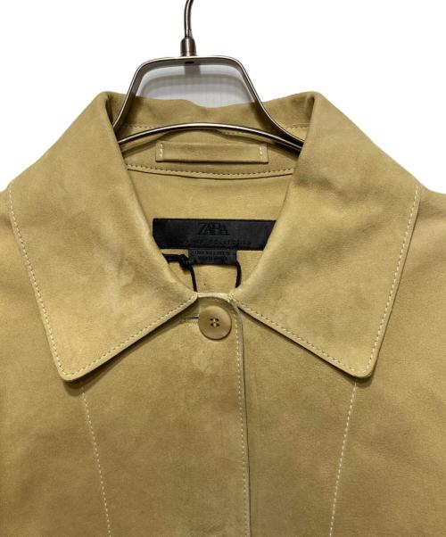ZARA（ザラ）ZARA (ザラ) スウェードジャケット ベージュ サイズ:Sの古着・服飾アイテム