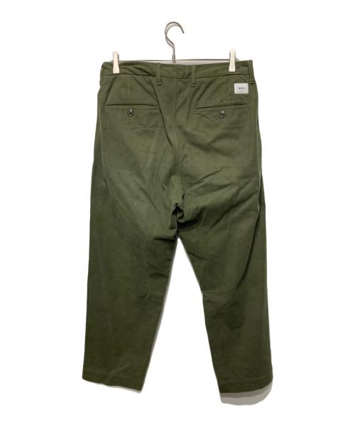 WTAPS（ダブルタップス）WTAPS (ダブルタップス) TUCK TROUSERS COTTON FLANNEL カーキ サイズ:03の古着・服飾アイテム