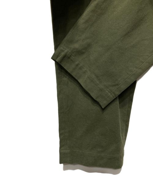 WTAPS（ダブルタップス）WTAPS (ダブルタップス) TUCK TROUSERS COTTON FLANNEL カーキ サイズ:03の古着・服飾アイテム