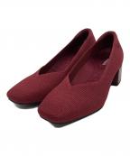 VIVAIAビバイア）の古着「ニットパンプス」｜レッド
