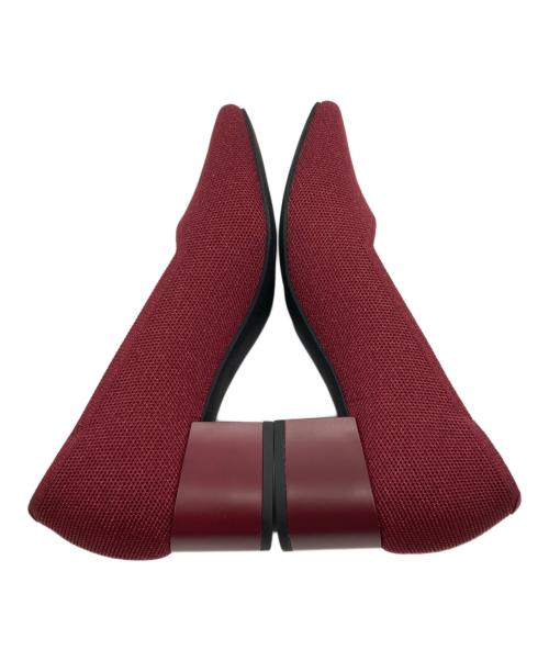 VIVAIA（ビバイア）VIVAIA (ビバイア) ニットパンプス レッド サイズ:37の古着・服飾アイテム