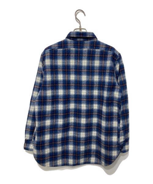 PENDLETON（ペンドルトン）PENDLETON (ペンドルトン) 70s チェックネルシャツ ブルー サイズ:Lの古着・服飾アイテム