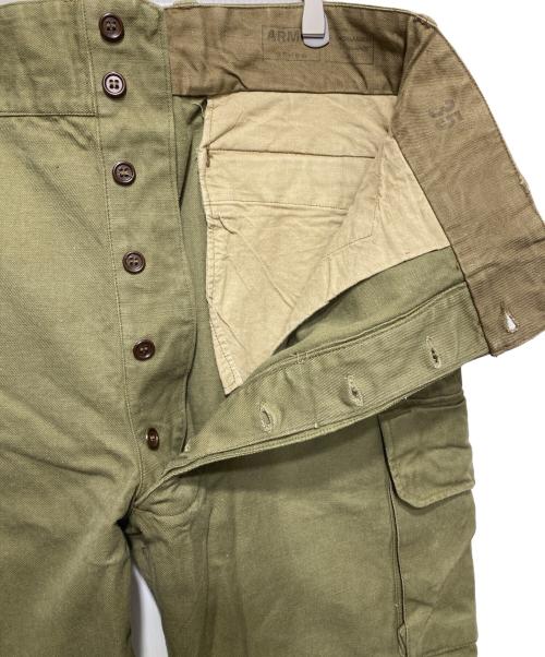 French Army（フランス軍）French Army (フランス軍) M-47前期 カーゴパンツ カーキ サイズ:35の古着・服飾アイテム
