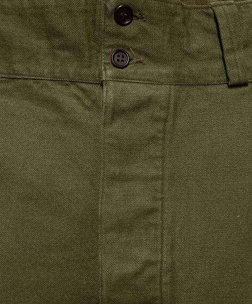 French Army（フランス軍）French Army (フランス軍) M-47前期 カーゴパンツ カーキ サイズ:35の古着・服飾アイテム