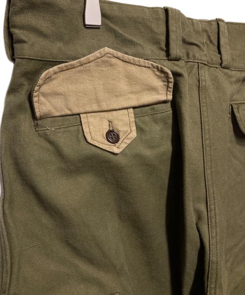 French Army（フランス軍）French Army (フランス軍) M-47前期 カーゴパンツ カーキ サイズ:35の古着・服飾アイテム