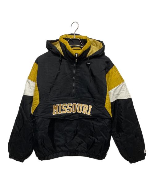 Majestic（マジェスティック）Majestic (マジェスティック) 中綿アノラックパーカー ブラック×イエロー サイズ:Ｍの古着・服飾アイテム