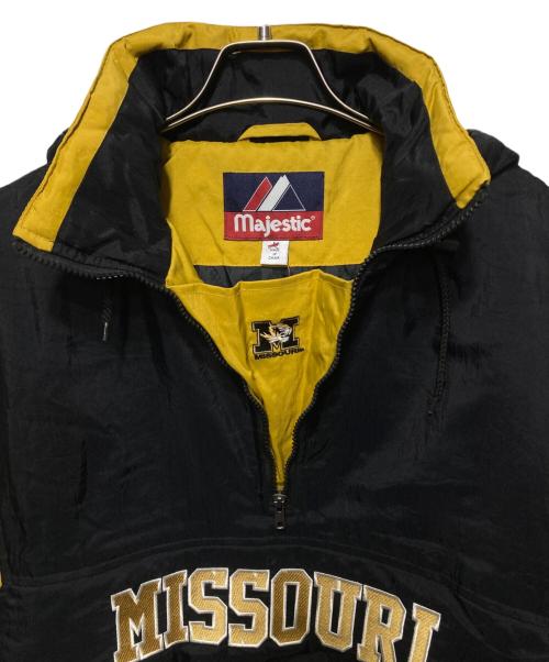 Majestic（マジェスティック）Majestic (マジェスティック) 中綿アノラックパーカー ブラック×イエロー サイズ:Ｍの古着・服飾アイテム