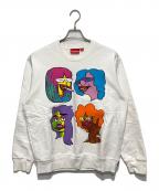SUPREMEシュプリーム）の古着「Gonz Heads Crewneck/スウェット」｜ホワイト