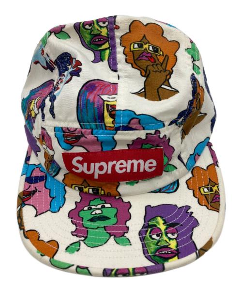 SUPREME（シュプリーム）Supreme (シュプリーム) 17AW Gonz Heads Camp Cap/キャップ ホワイトの古着・服飾アイテム
