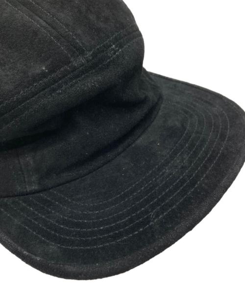 SUPREME（シュプリーム）Supreme (シュプリーム) Metal Letters Suede Camp Cap/キャップ ブラックの古着・服飾アイテム