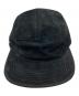 Supreme（シュプリーム）の古着「Metal Letters Suede Camp Cap/キャップ」｜ブラック