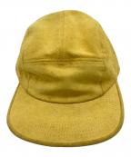 SUPREMEシュプリーム）の古着「Metal Letters Suede Camp Cap/キャップ」｜イエロー