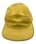 Supreme（シュプリーム）の古着「Metal Letters Suede Camp Cap/キャップ」｜イエロー