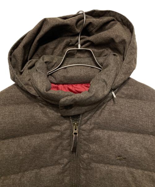 LACOSTE（ラコステ）LACOSTE (ラコステ) ダウンジャケット ブラウン サイズ:48の古着・服飾アイテム