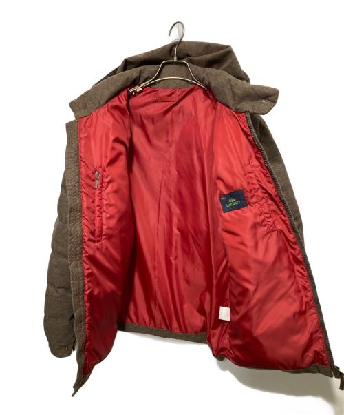 LACOSTE（ラコステ）LACOSTE (ラコステ) ダウンジャケット ブラウン サイズ:48の古着・服飾アイテム