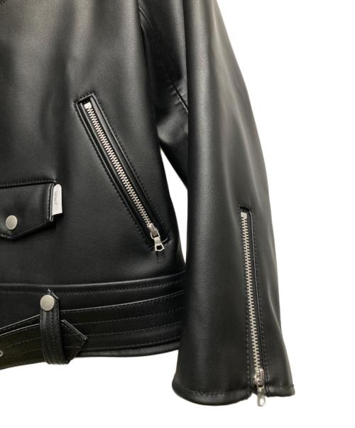 WTAPS（ダブルタップス）WTAPS (ダブルタップス) VANCE JACKET SYNTHETIC/シンセティックレザー ダブル ライダースジャケット ブラック サイズ:04の古着・服飾アイテム