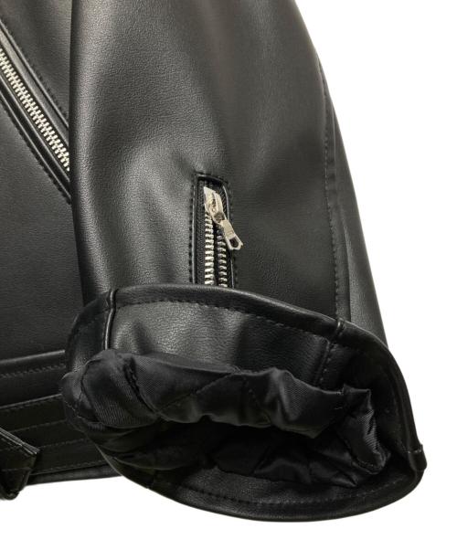 WTAPS（ダブルタップス）WTAPS (ダブルタップス) VANCE JACKET SYNTHETIC/シンセティックレザー ダブル ライダースジャケット ブラック サイズ:04の古着・服飾アイテム