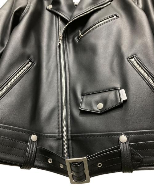 WTAPS（ダブルタップス）WTAPS (ダブルタップス) VANCE JACKET SYNTHETIC/シンセティックレザー ダブル ライダースジャケット ブラック サイズ:04の古着・服飾アイテム