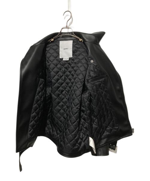 WTAPS（ダブルタップス）WTAPS (ダブルタップス) VANCE JACKET SYNTHETIC/シンセティックレザー ダブル ライダースジャケット ブラック サイズ:04の古着・服飾アイテム