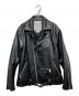 WTAPS（ダブルタップス）の古着「VANCE JACKET SYNTHETIC/シンセティックレザー ダブル ライダースジャケット」｜ブラック