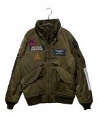 AVIREXアヴィレックス）の古着「CUSTOM CWU TOP GUN JACKET/カスタム CWU トップガン ジャケット」｜ブラウン