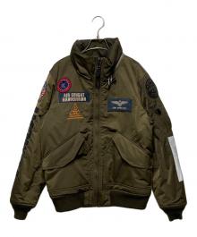 AVIREX（アヴィレックス）の古着「CUSTOM CWU TOP GUN JACKET/カスタム CWU トップガン ジャケット」｜ブラウン
