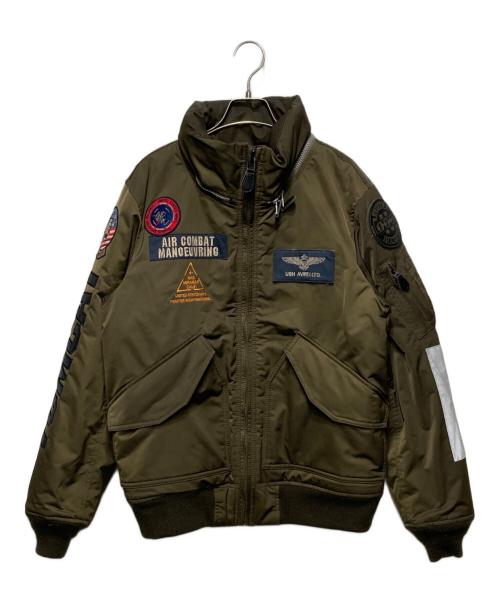 AVIREX（アヴィレックス）AVIREX (アヴィレックス) CUSTOM CWU TOP GUN JACKET/カスタム CWU トップガン ジャケット ブラウン サイズ:Lの古着・服飾アイテム