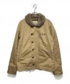 AVIREXアヴィレックス）の古着「N-1デッキジャケット」｜ベージュ