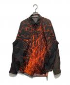 JOHN LAWRENCE SULLIVANジョン ローレンス サリバン）の古着「コリーブラウンコラボ ロングスリーブシャツ」｜グレー