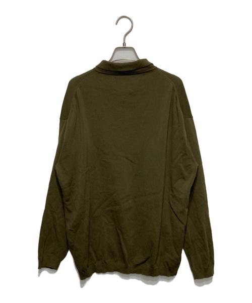 ROBERTO COLLINA（ロベルトコリーナ）ROBERTO COLLINA (ロベルトコリーナ) ニットポロシャツ オリーブ サイズ:Lの古着・服飾アイテム