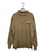 RYE TENDERライテンダー）の古着「ニット/ニットポロシャツ」｜ブラウン