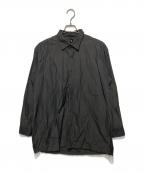 KAPTAIN SUNSHINEキャプテンサンシャイン）の古着「フィンクス ウェザー レギュラーカラー長袖シャツ/ Finx Weather Regullar Collar Shirt」｜グレー